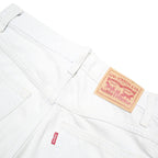 LEVI'S Womens Shorts White XS W25 Classic Cotton Blend Casual Cuffed