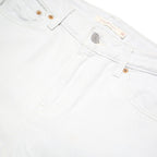 LEVI'S Womens Shorts White XS W25 Classic Cotton Blend Casual Cuffed