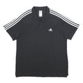 ADIDAS Mens Black & White Cotton Short Sleeve Polo Shirt XL Sports Casual