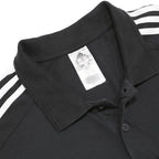 ADIDAS Mens Black & White Cotton Short Sleeve Polo Shirt XL Sports Casual