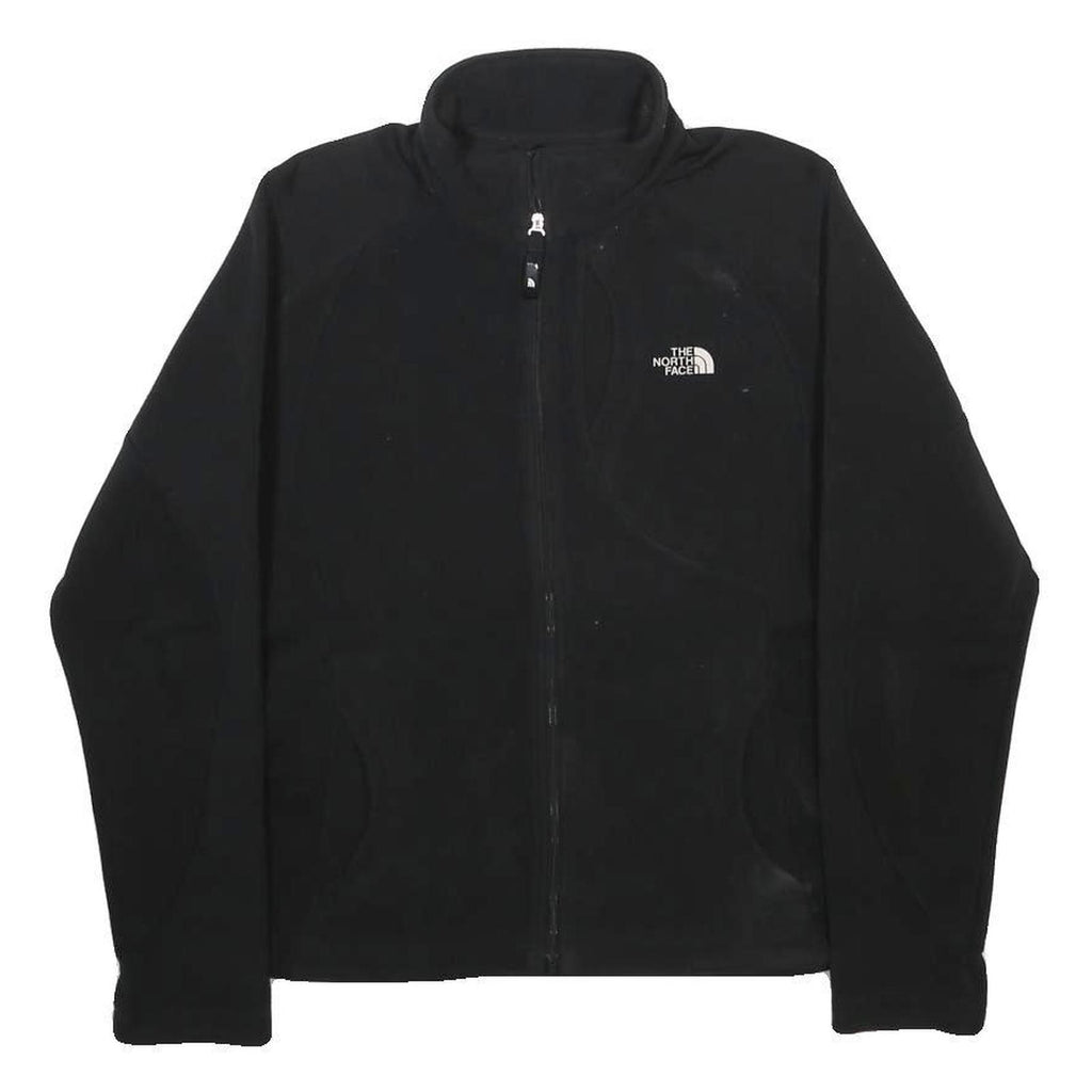 THE NORTH FACE Womens Black Zip Fleece Jacket M Polyester Outdoor Warm