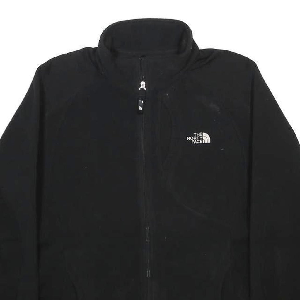THE NORTH FACE Womens Black Zip Fleece Jacket M Polyester Outdoor Warm