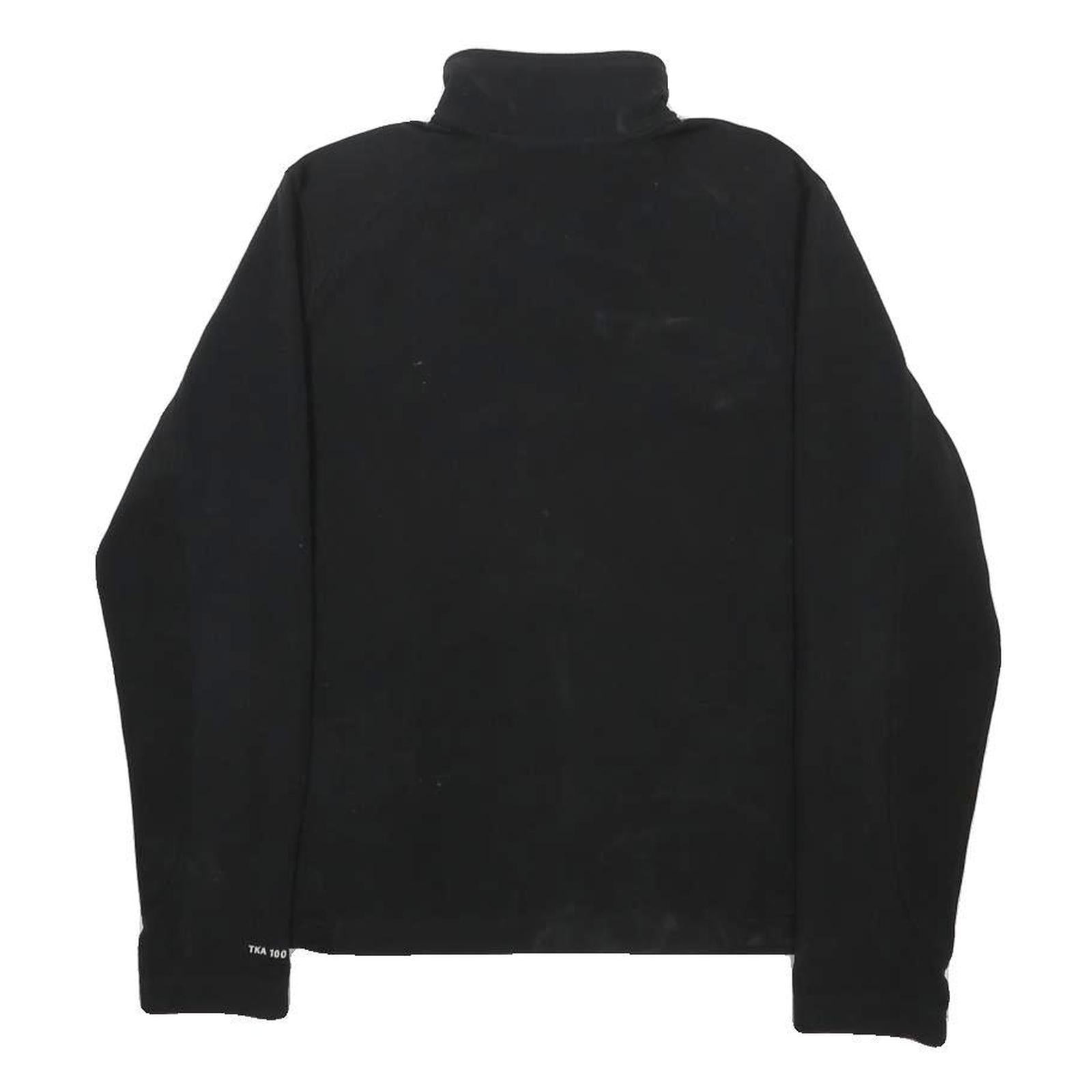 THE NORTH FACE Womens Black Zip Fleece Jacket M Polyester Outdoor Warm