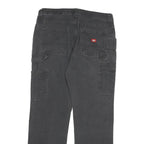 DICKIES Womens Regular Fit Black Denim Jeans W32 L30 Carpenter Style Zip Closure