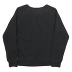 CHAMPION Womens Black Sweatshirt S Crew Neck Cotton Pullover Athletic Print