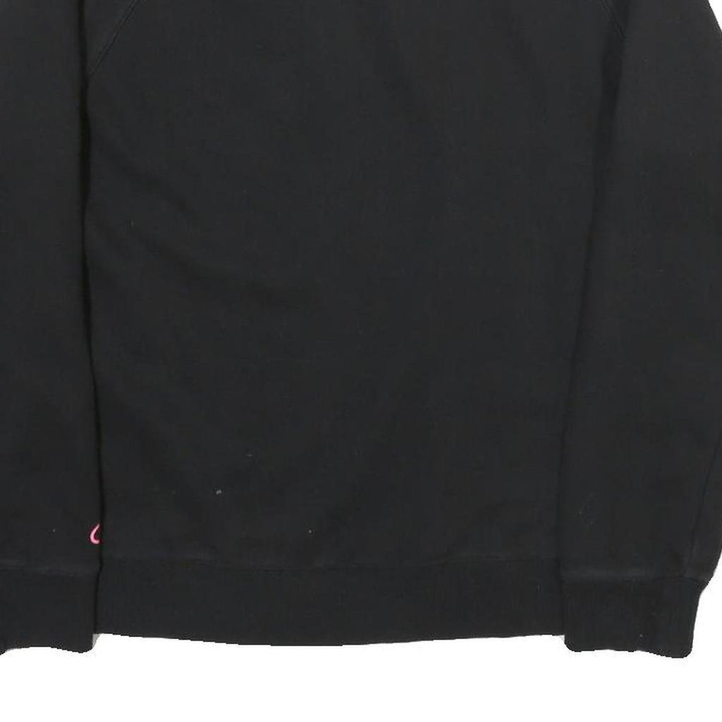 CHAMPION Womens Black Sweatshirt S Crew Neck Cotton Pullover Athletic Print