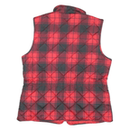 ST JOHNS BAY Mens Red & Black Quilted Puffer Jacket M Polyester Blend Zip