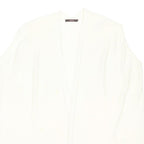 REISS Womens White Plain Wool Jumper V Neck Regular M Soft Comfortable Stylish