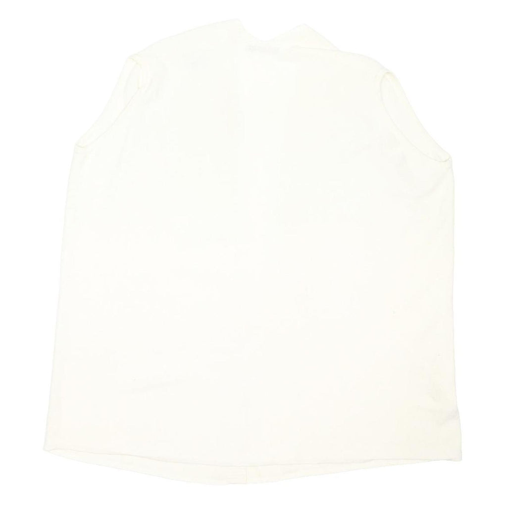 REISS Womens White Plain Wool Jumper V Neck Regular M Soft Comfortable Stylish