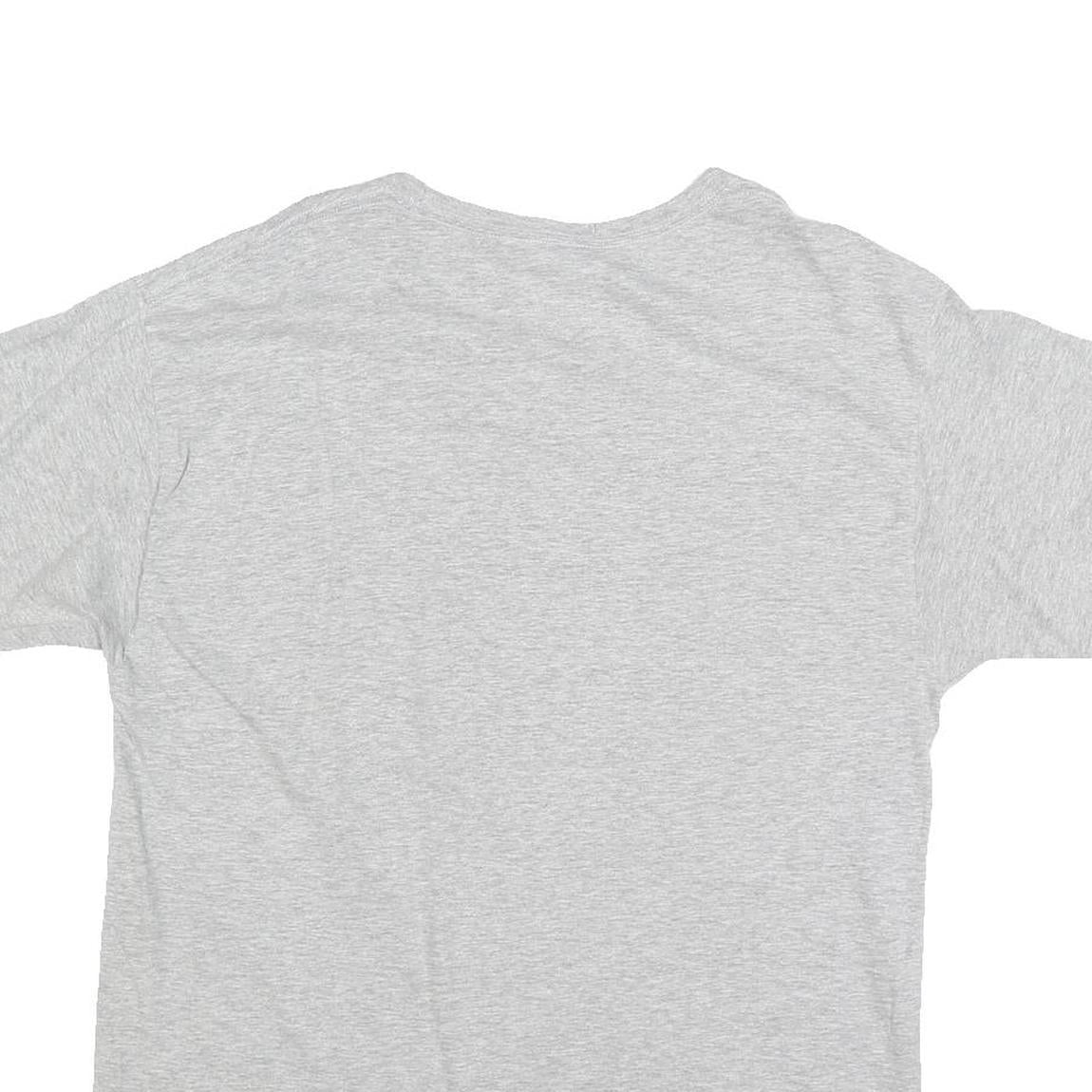 CHAMPION Mens Grey Graphic T-Shirt L Short Sleeve Crew Neck Casual Cotton Blend