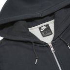 NIKE Mens Black Zip Hoodie M Classic Cotton Blend Casual Activewear