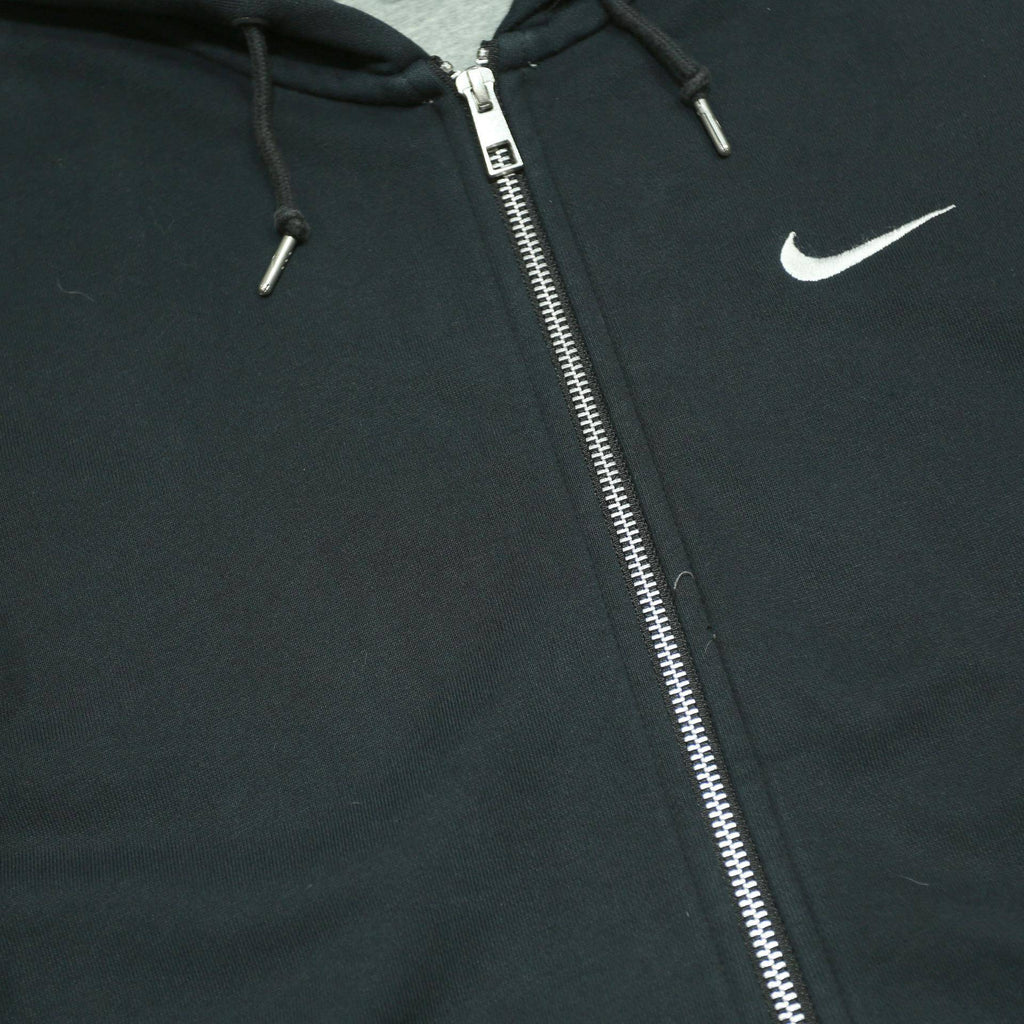 NIKE Mens Black Zip Hoodie M Classic Cotton Blend Casual Activewear