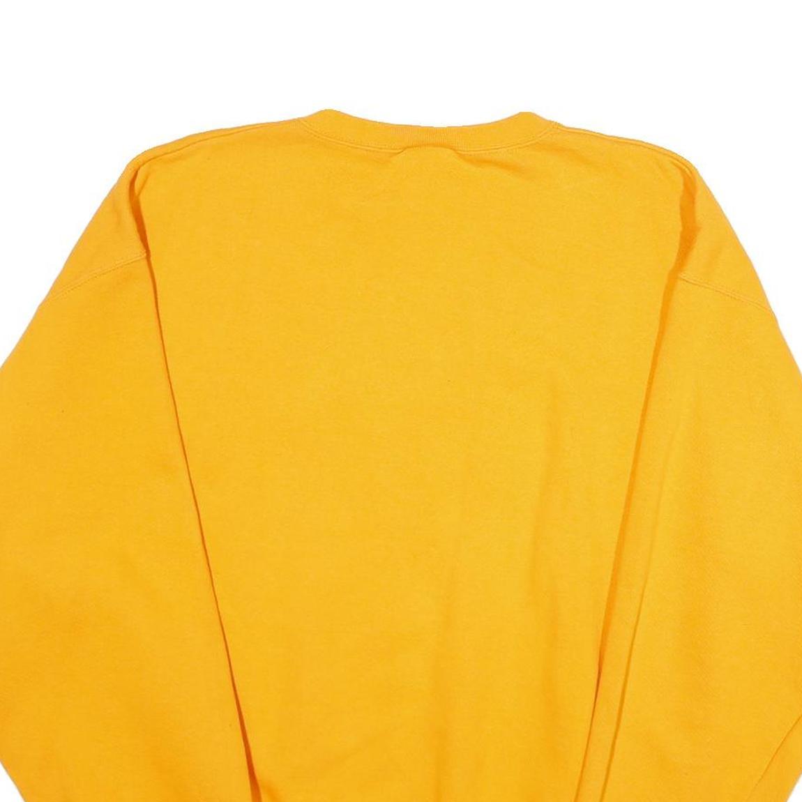 LOGO ATHLETIC Mens Yellow Fiesta Bowl Tennessee 1999 Crew Neck L Retro