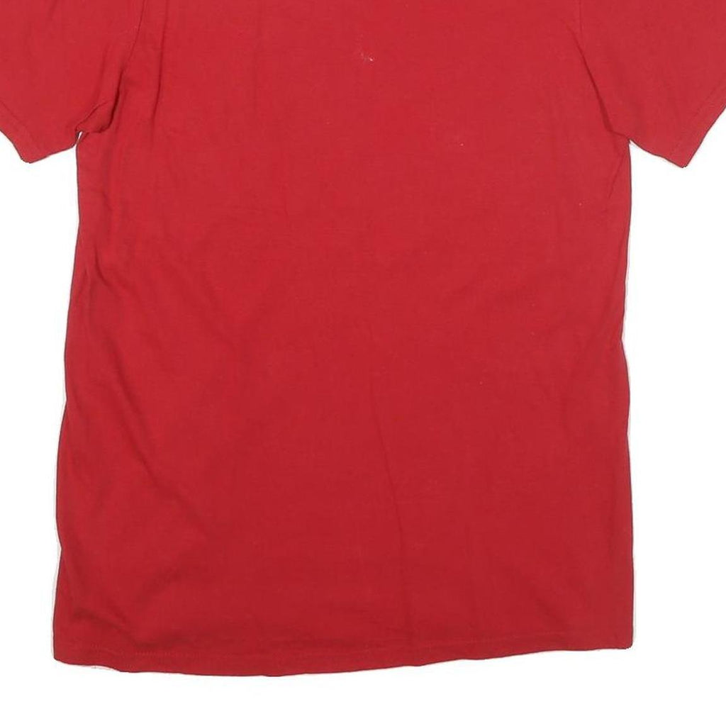 ADIDAS Mens Red Fresno State Athletics Graphic T-Shirt S Short Sleeve Crew Neck