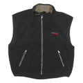 TIMBERLAND Mens Black Polyester Blend Zip Jacket 2XL Outdoor Sleeveless Vest