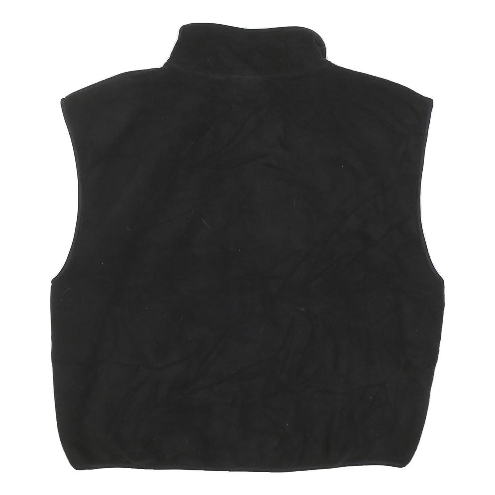 TIMBERLAND Mens Black Polyester Blend Zip Jacket 2XL Outdoor Sleeveless Vest