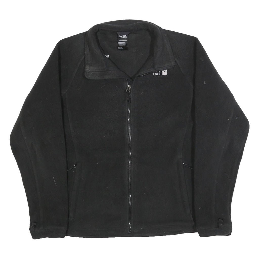 THE NORTH FACE Womens Black Zip Jacket L Polyester Plain Lightweight Outdoor
