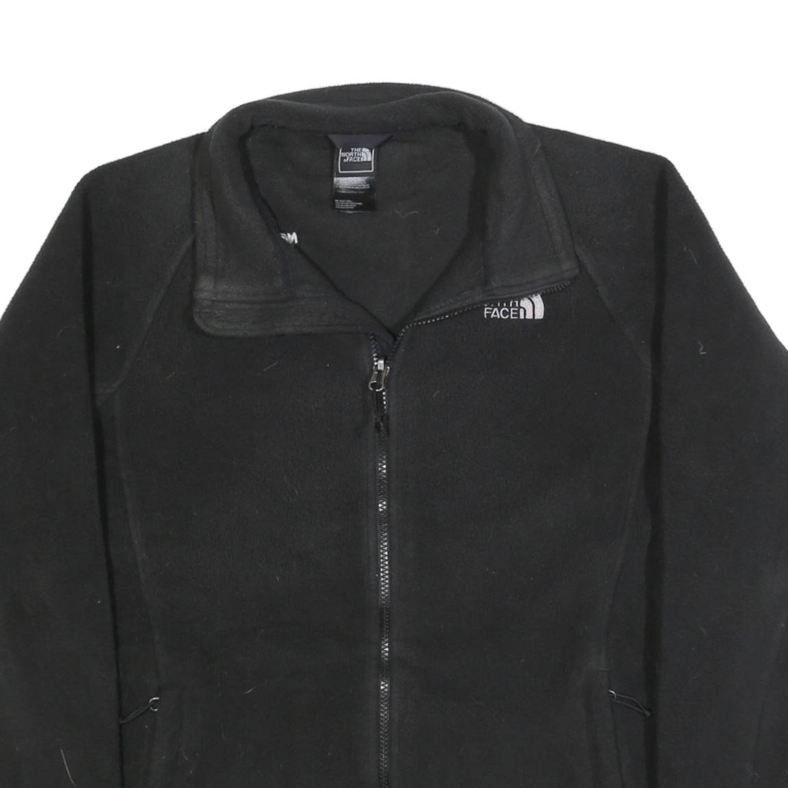 THE NORTH FACE Womens Black Zip Jacket L Polyester Plain Lightweight Outdoor