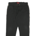 GUESS Mens Joggers Black Stripe Logo Tape Slim Tapered M W32 L29