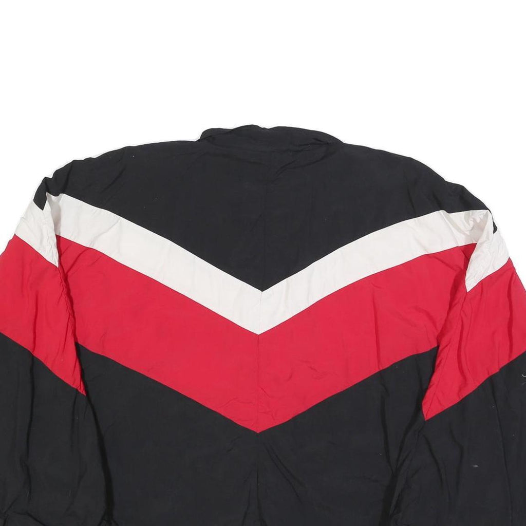 GURU GEAR Mens Black & Red Nylon Zip Jacket 2XL Casual Outerwear Sportswear