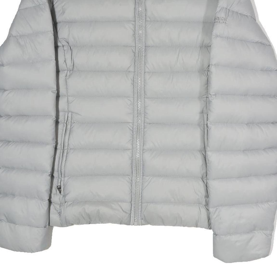 WOOLRICH Womens Grey Lightweight Puffer Jacket L Polyester Zip Closure Casual