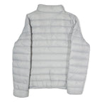 WOOLRICH Womens Grey Lightweight Puffer Jacket L Polyester Zip Closure Casual