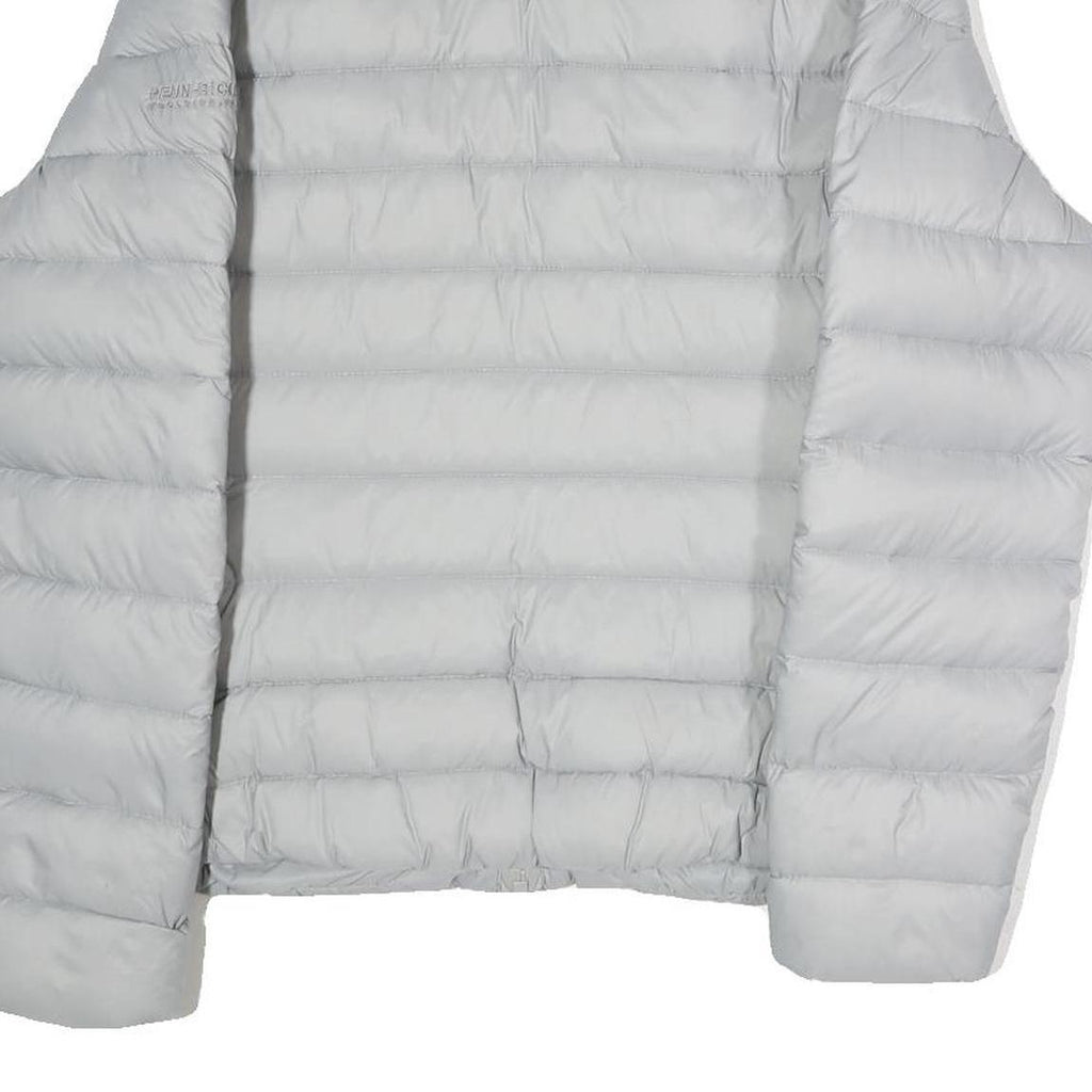 WOOLRICH Womens Grey Lightweight Puffer Jacket L Polyester Zip Closure Casual