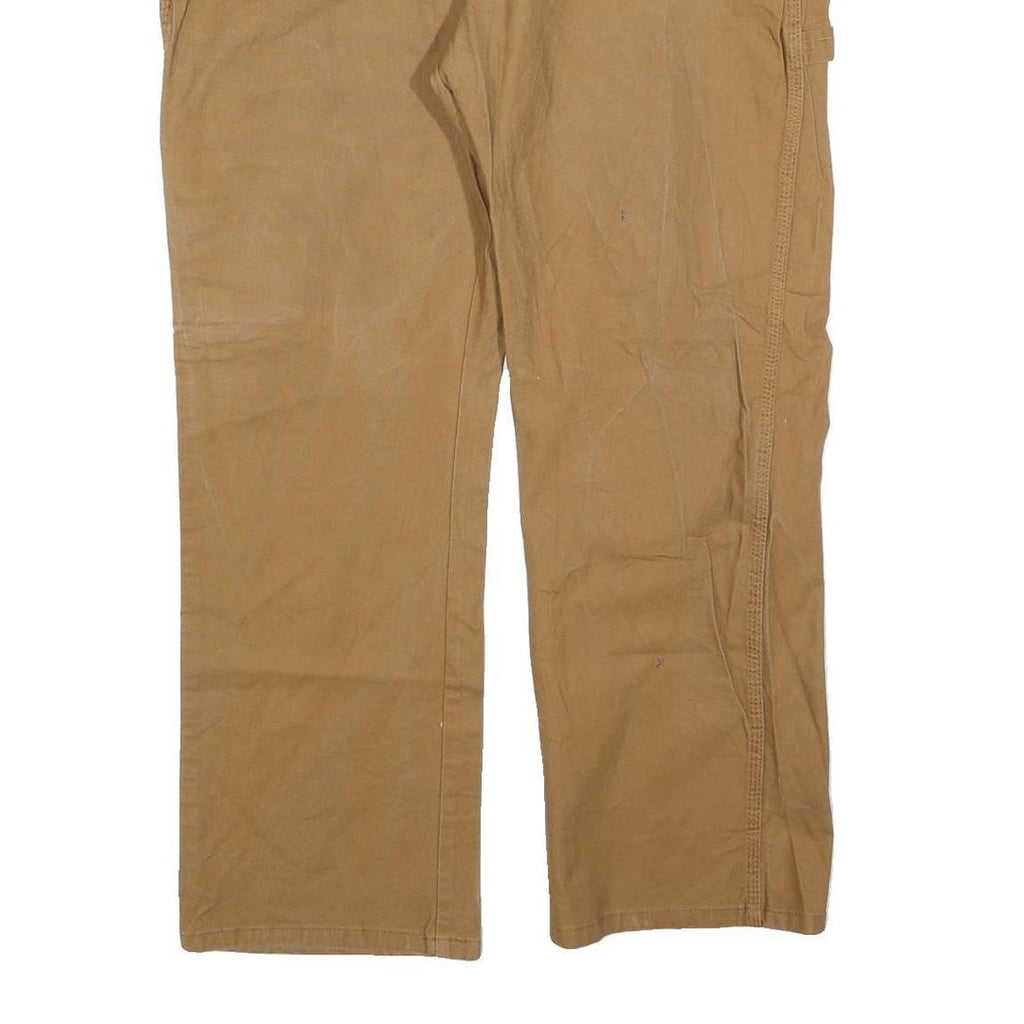 DICKIES Mens Regular Fit Beige Jeans Cotton Blend W38 L30 Workwear Casual