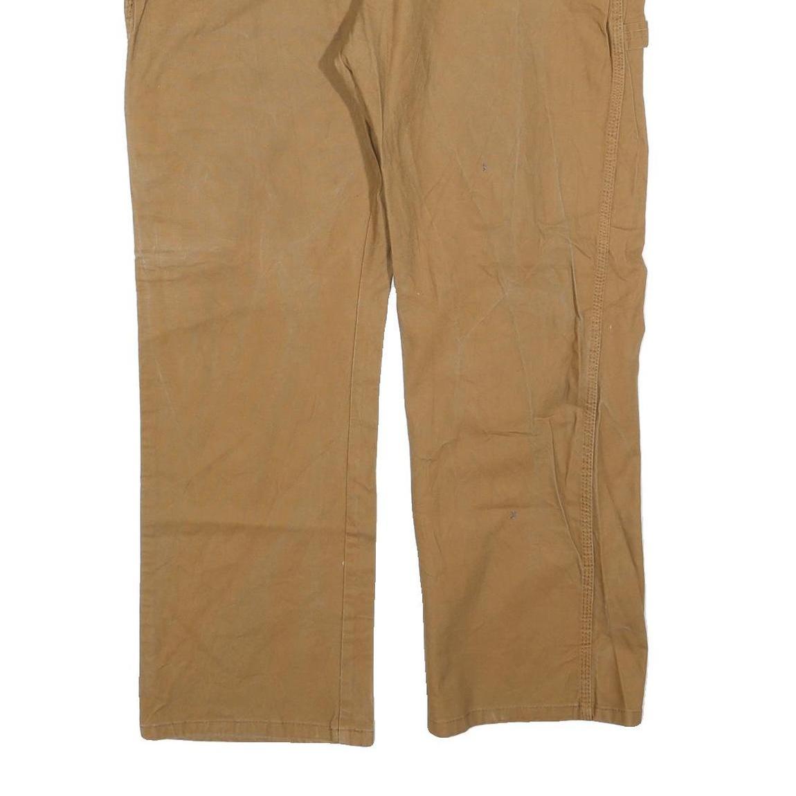 DICKIES Mens Regular Fit Beige Jeans Cotton Blend W38 L30 Workwear Casual