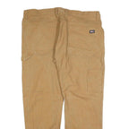 DICKIES Mens Regular Fit Beige Jeans Cotton Blend W38 L30 Workwear Casual