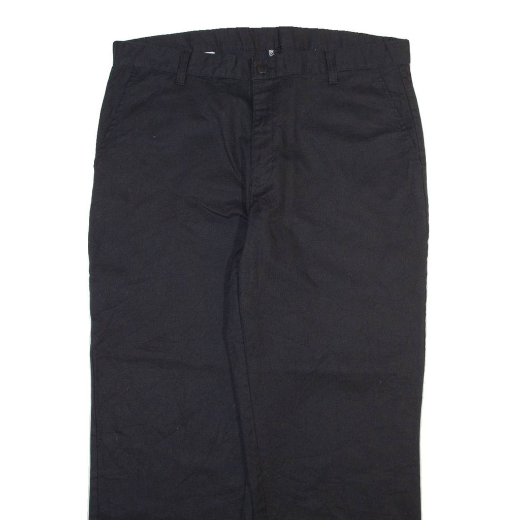 DICKIES Mens Trousers Black Regular Straight W36 L30