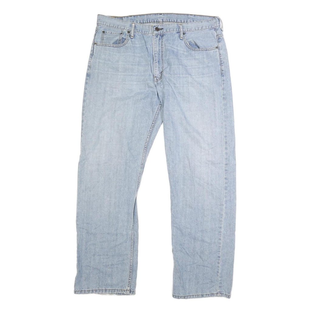 LEVI'S 569 Mens Jeans Blue Classic Straight Denim Light W38 L32 Zip Cotton Blend
