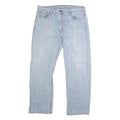 LEVI'S 569 Mens Jeans Blue Classic Straight Denim Light W38 L32 Zip Cotton Blend