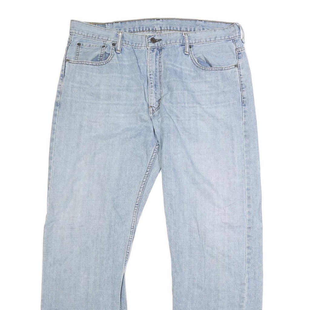 LEVI'S 569 Mens Jeans Blue Classic Straight Denim Light W38 L32 Zip Cotton Blend
