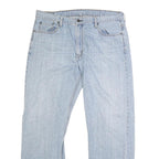 LEVI'S 569 Mens Jeans Blue Classic Straight Denim Light W38 L32 Zip Cotton Blend