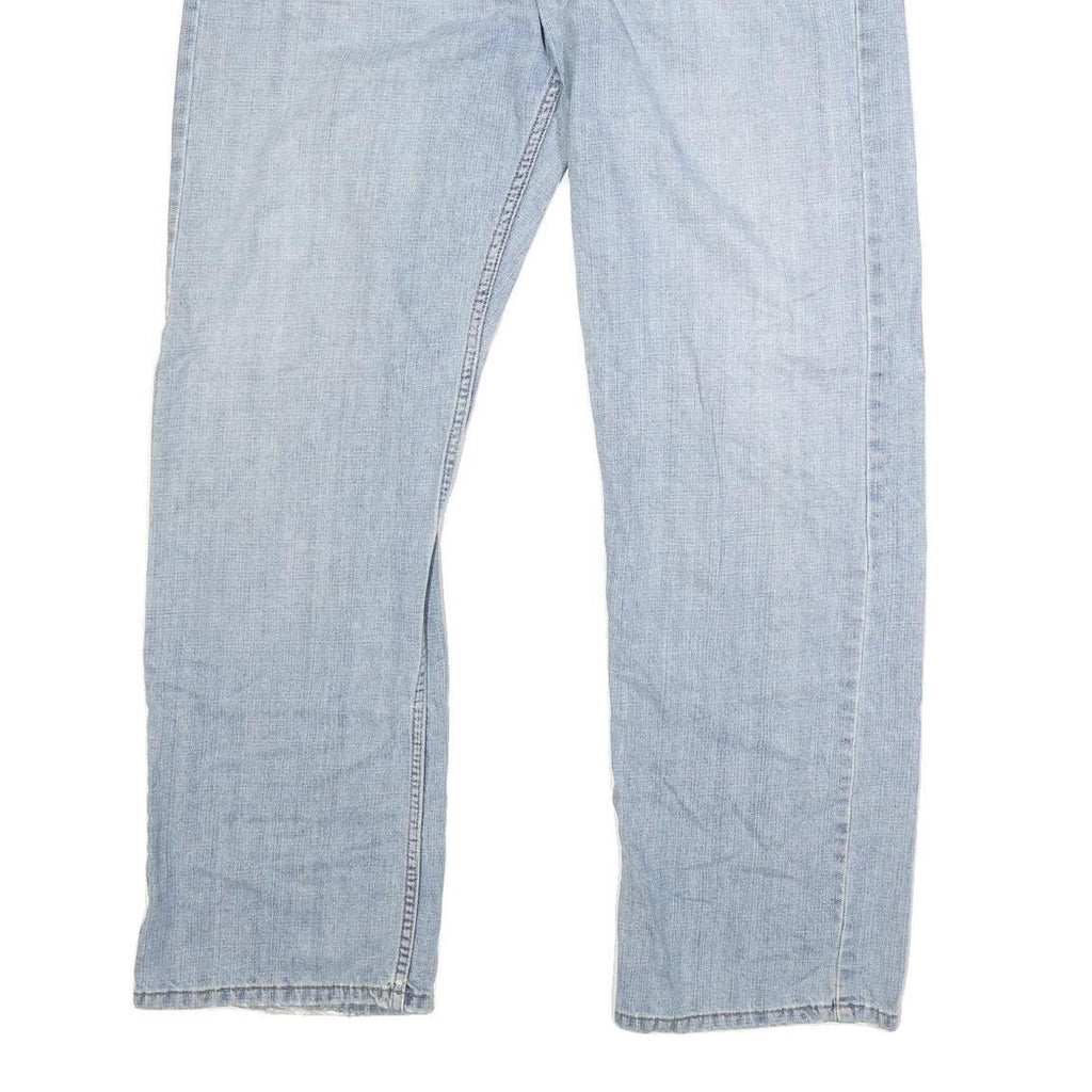 LEVI'S 569 Mens Jeans Blue Classic Straight Denim Light W38 L32 Zip Cotton Blend