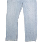 LEVI'S 569 Mens Jeans Blue Classic Straight Denim Light W38 L32 Zip Cotton Blend