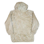 KARIZMA Womens Beige Polyester Blend Hooded Jacket M Zip Plain Casual Outerwear