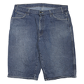 DICKIES Mens Denim Blue Casual Loose XL W40 Cotton Blend Workwear Shorts