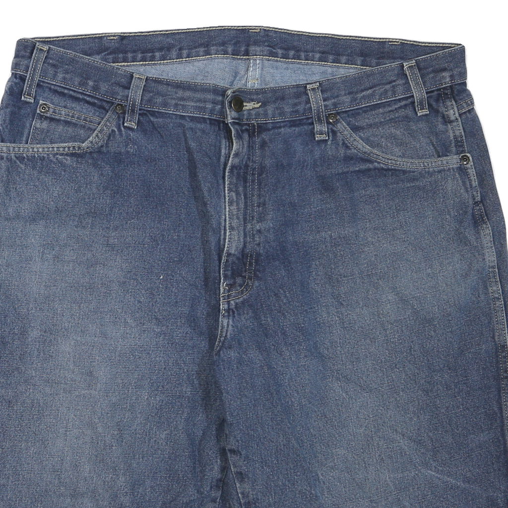 DICKIES Mens Denim Blue Casual Loose XL W40 Cotton Blend Workwear Shorts