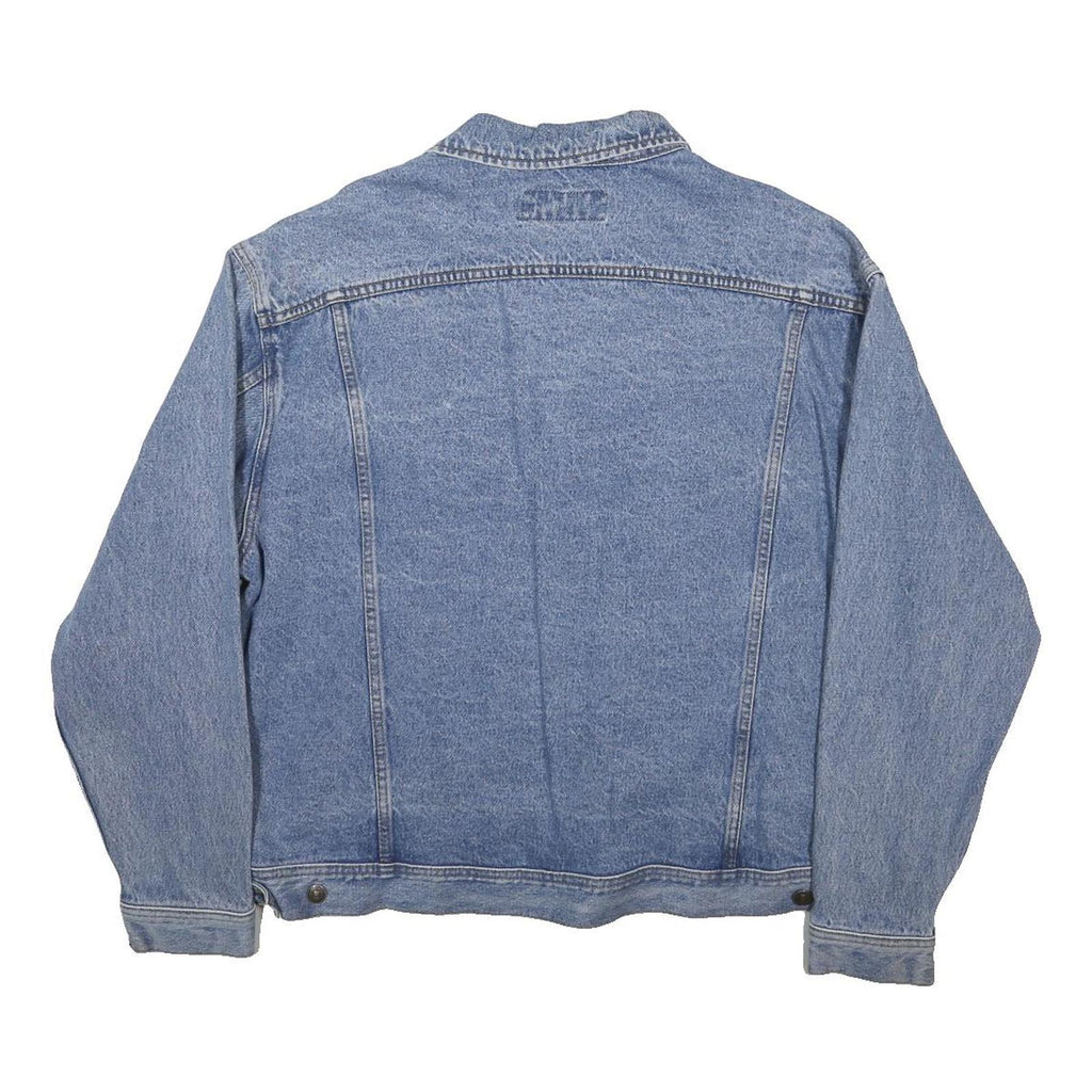 LEE Mens Blue Denim Jacket XL Cotton Classic Button Closure Casual Wear