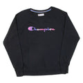 CHAMPION Womens Sweatshirt Black L