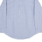 CHAPS Mens Blue Check Shirt M Classic Cotton Button Down Long Sleeve Casual