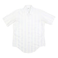 ARROW Mens White Polyester Blend Shirt Kent M Classic Button Long Sleeve