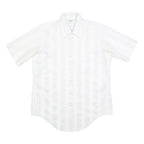 ARROW Mens White Polyester Blend Shirt Kent M Classic Button Long Sleeve