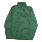 NIKE Mens Green & Grey Track Jacket S Polyester Zip Athletic Sportswear