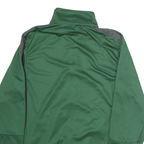 NIKE Mens Green & Grey Track Jacket S Polyester Zip Athletic Sportswear