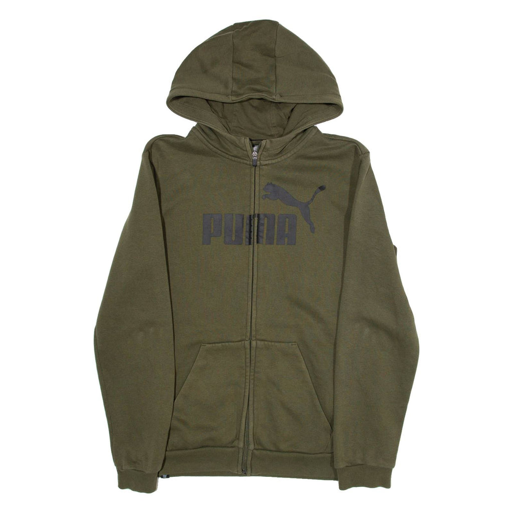 PUMA Womens Green Hoodie Full Zip 2XL