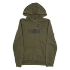PUMA Womens Green Hoodie Full Zip 2XL