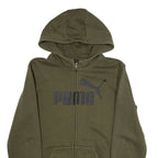 PUMA Womens Green Hoodie Full Zip 2XL